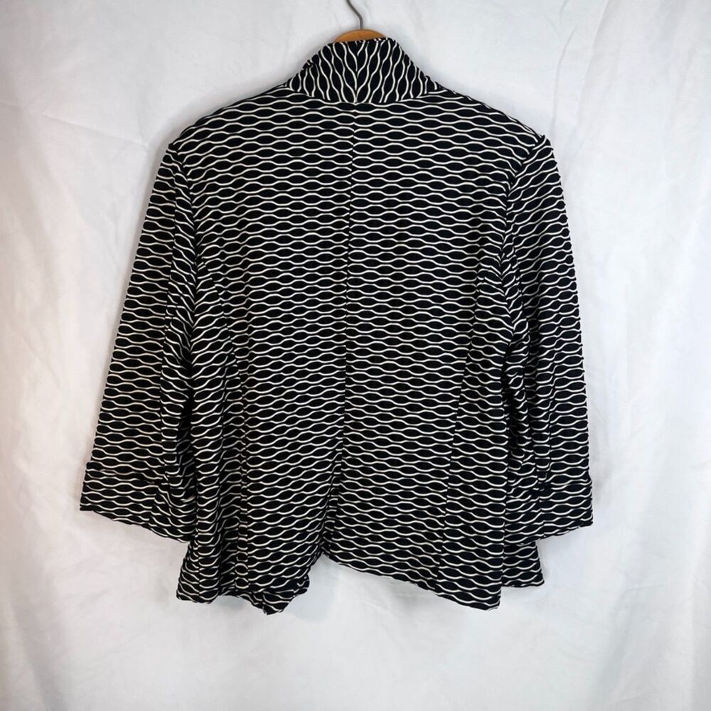 Jones‎ Studio Textured Geometric Pattern Open Fro… - image 2